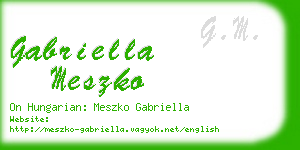 gabriella meszko business card